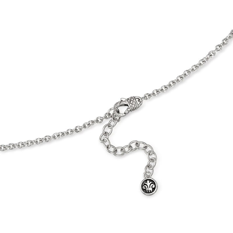 Andrea Candela &quot;Tapiceria&quot; Sterling Silver Beaded Dome Pendant Necklace image number 2