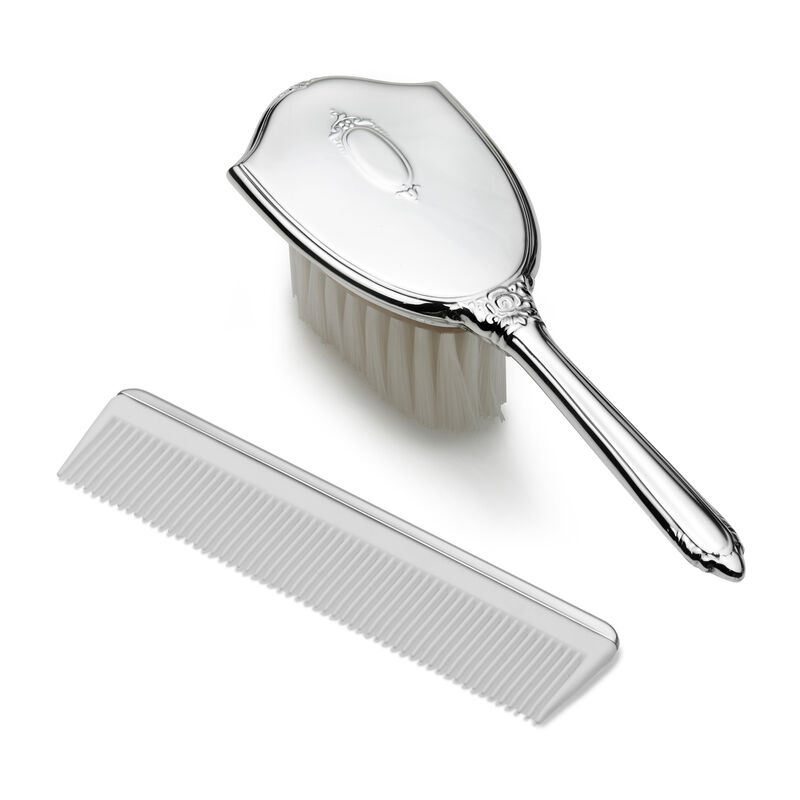 Empire Child's Pewter Brush and Comb Set image number 0