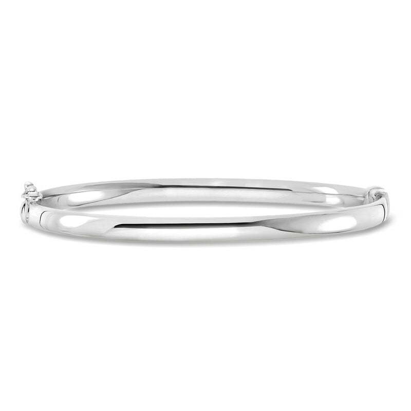 4mm Sterling Silver Bangle Bracelet image number 0