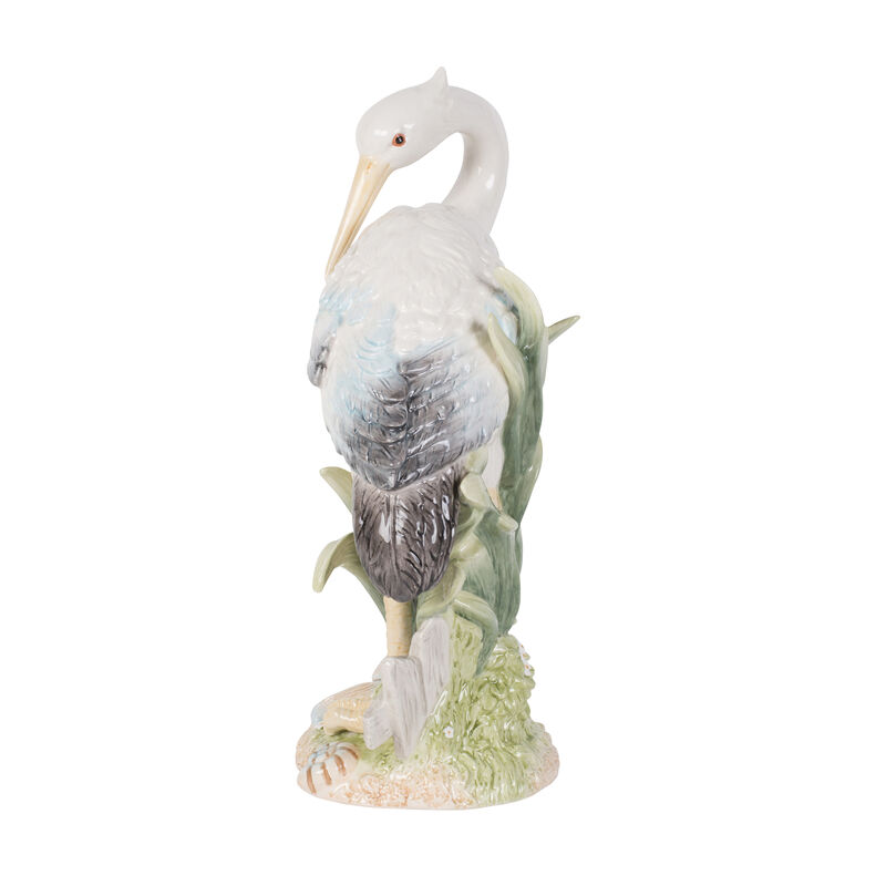 Fitz and Floyd &quot;Newport Home&quot; Tall Egret Facing Backward Figurine image number 3