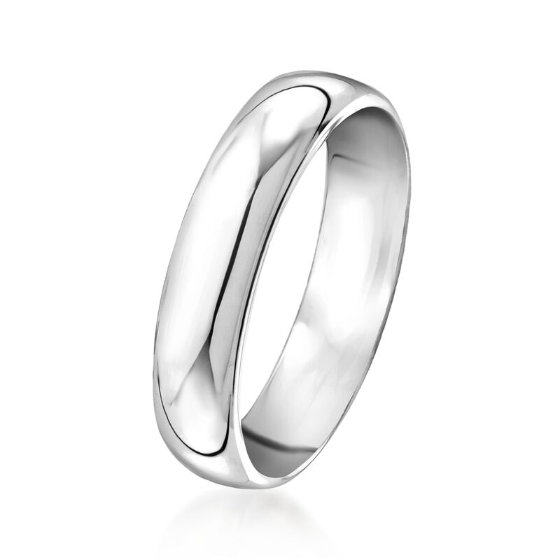 Men's 5mm Platinum Wedding Band image number 1