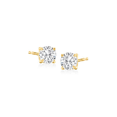 .50 ct. t.w. Diamond Stud Earrings in 14kt Yellow Gold