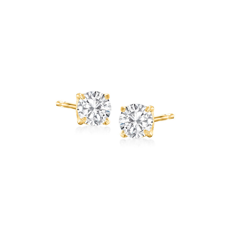 .50 ct. t.w. Diamond Stud Earrings in 14kt Yellow Gold image number 0