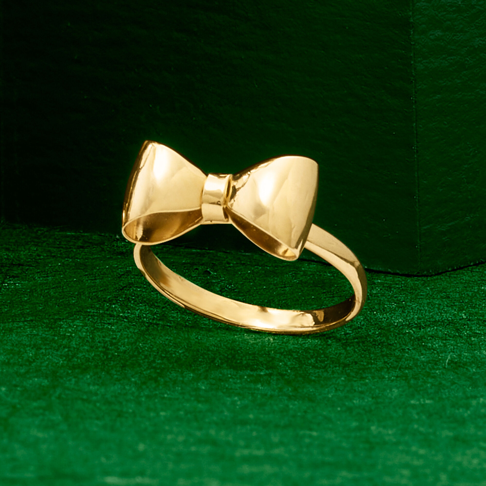 Italian 14kt Yellow Gold Bow Ring