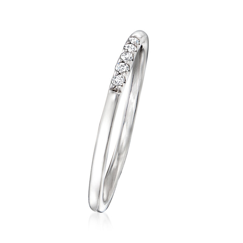Diamond Ring in Sterling Silver image number 1