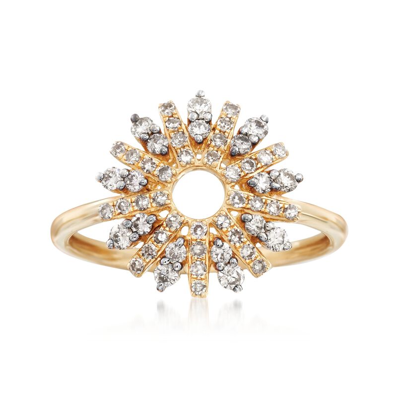 .50 ct. t.w. Diamond Star Burst Ring in 14kt Yellow Gold image number 0