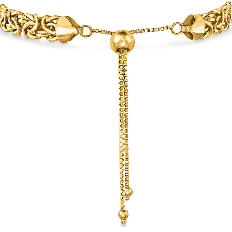 14kt Yellow Gold Byzantine Bolo Bracelet image number 2