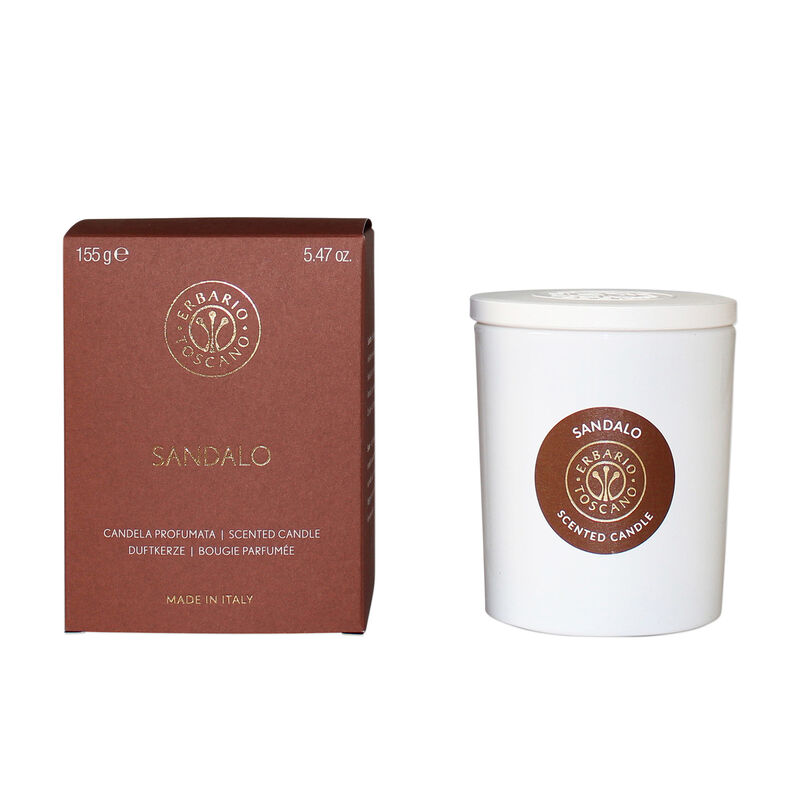 Erbario Toscano &quot;Sandalwood&quot; Glass Candle from Italy image number 0