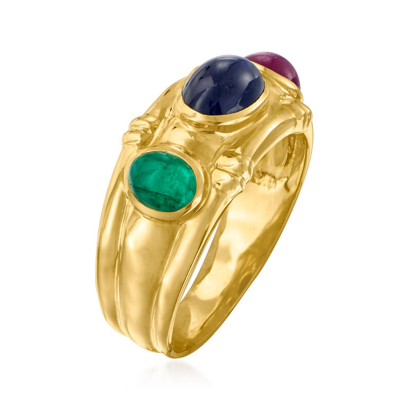 2.10 ct. t.w. Multi-Gem Ring in 14kt Yellow Gold. Size 7 image number 2