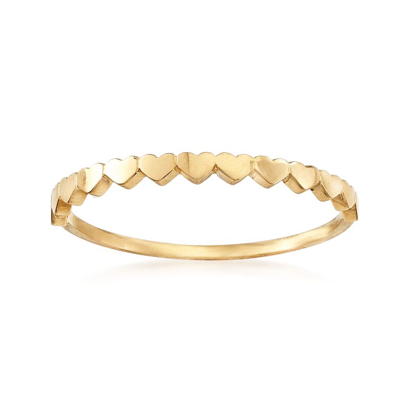 18kt Yellow Gold Multi-Heart Ring image number 0