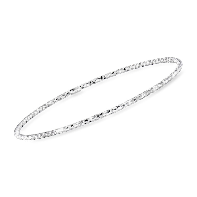 Italian Sterling Silver Jewelry Set: Five Bangle Bracelets image number 2