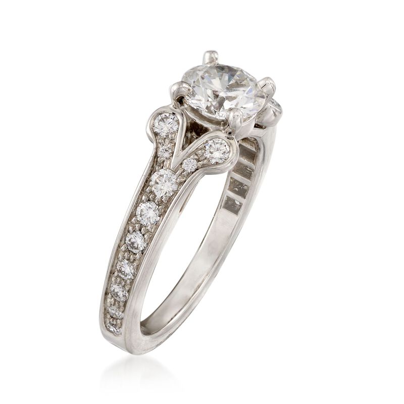C. 2015 Cartier 1.05 ct. t.w. Certified Diamond Ring in Platinum. Size 4 image number 2