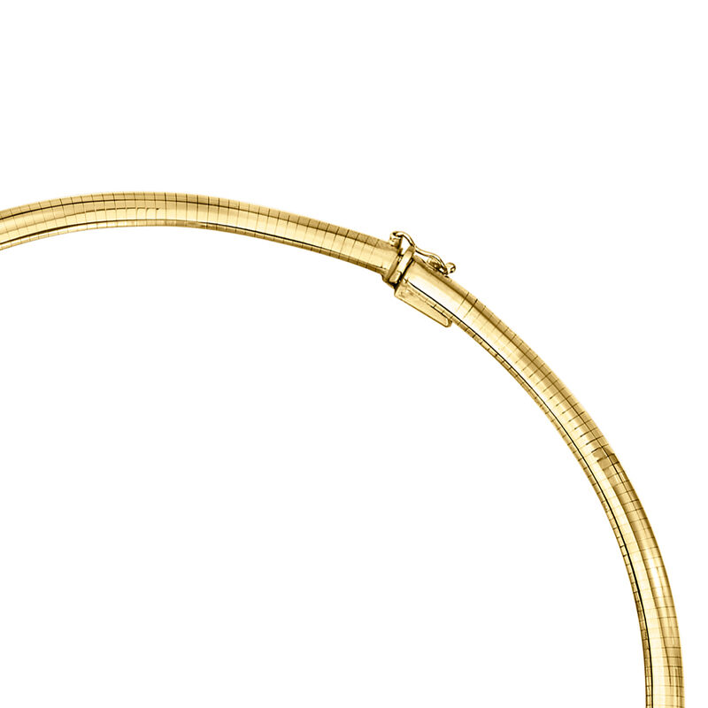 C. 1980 Vintage 14kt Yellow Gold Omega Necklace image number 2