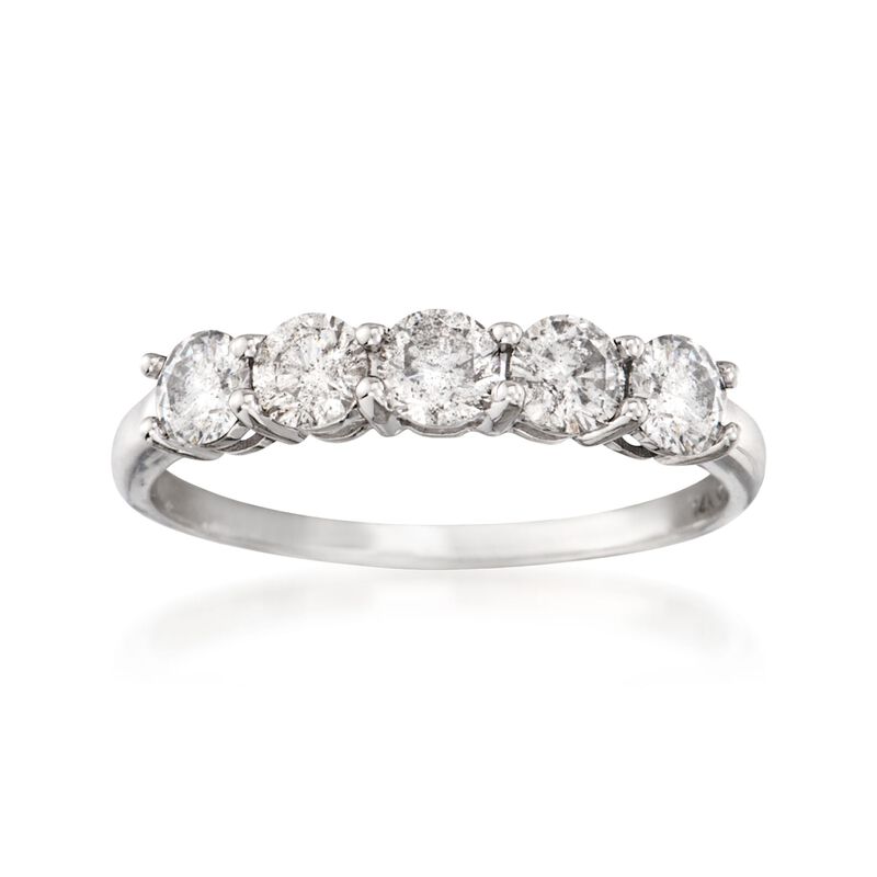 .50 ct. t.w. Diamond Five-Stone Ring in 14kt White Gold image number 0