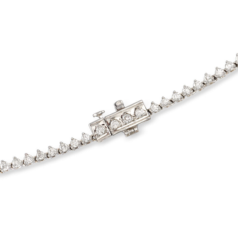 10.00 ct. t.w. Diamond Tennis Necklace in 14kt White Gold image number 2