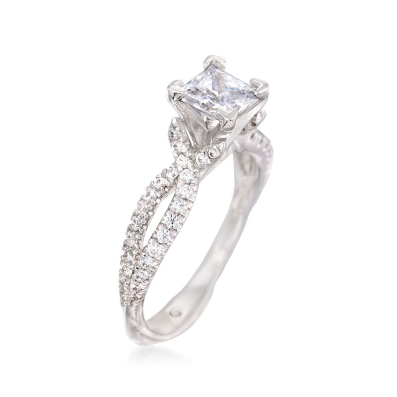 Gabriel Designs .32 ct. t.w. Diamond Engagement Ring Setting in 14kt White Gold image number 1