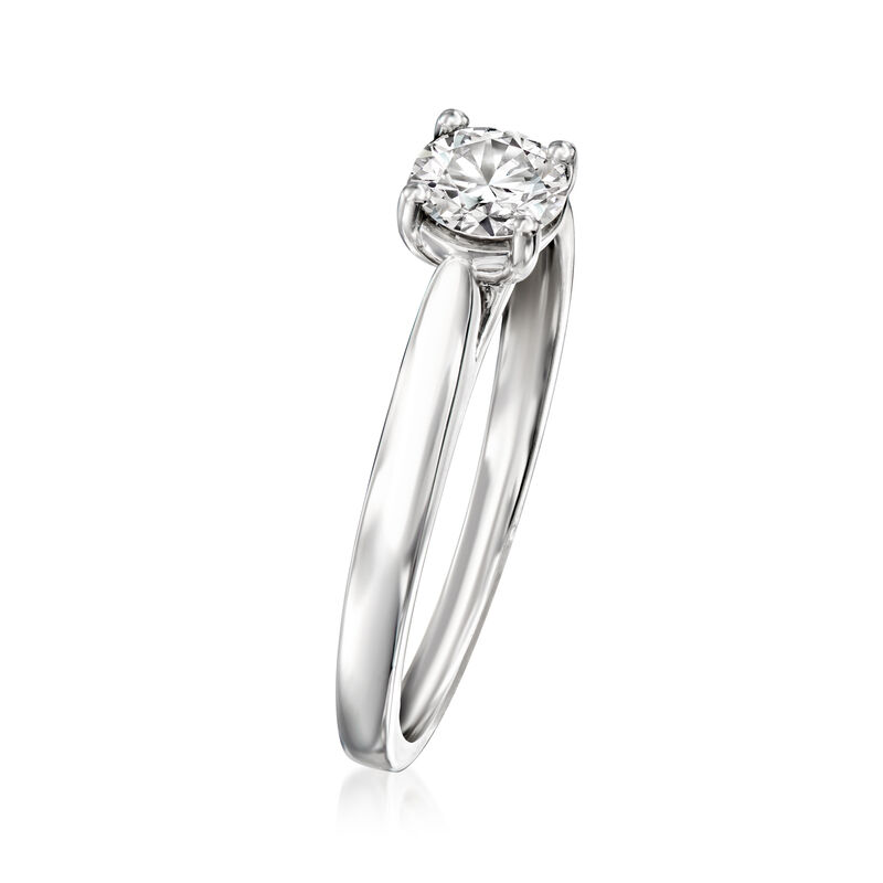 .50 Carat Lab-Grown Diamond Solitaire Ring in Sterling Silver image number 2