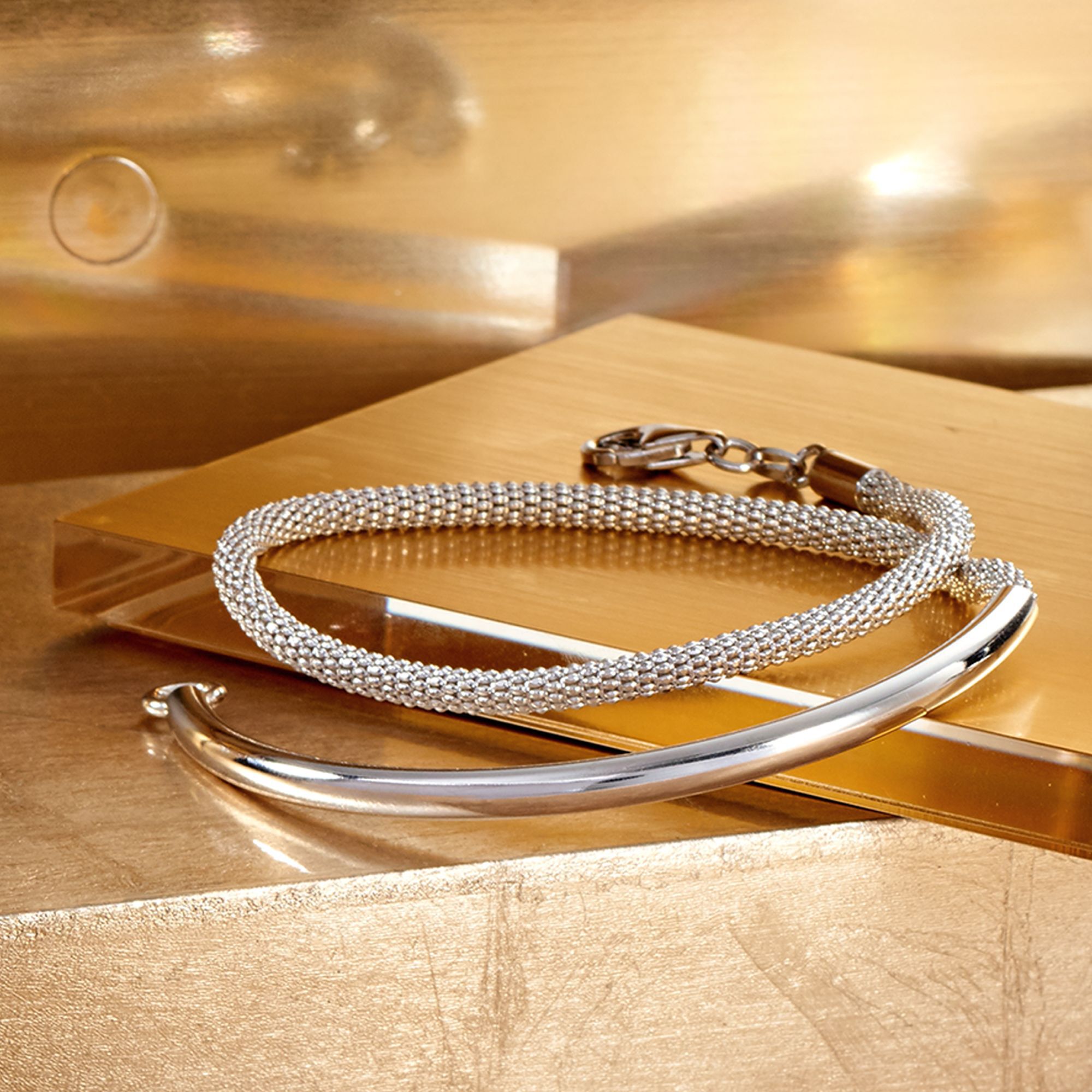 Italian Sterling Silver Wrap Bracelet