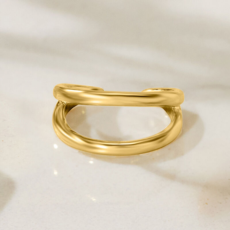 Diamond Single Ear Cuff in 14kt Yellow Gold  image number 1