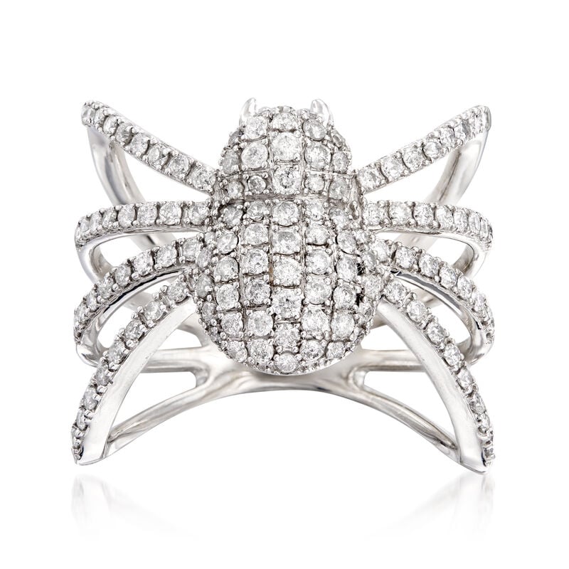 1.00 ct. t.w. Diamond Spider Ring in Sterling Silver image number 0