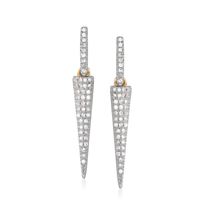 .12 ct. t.w. Diamond Drop Earrings in 14kt Yellow Gold image number 0
