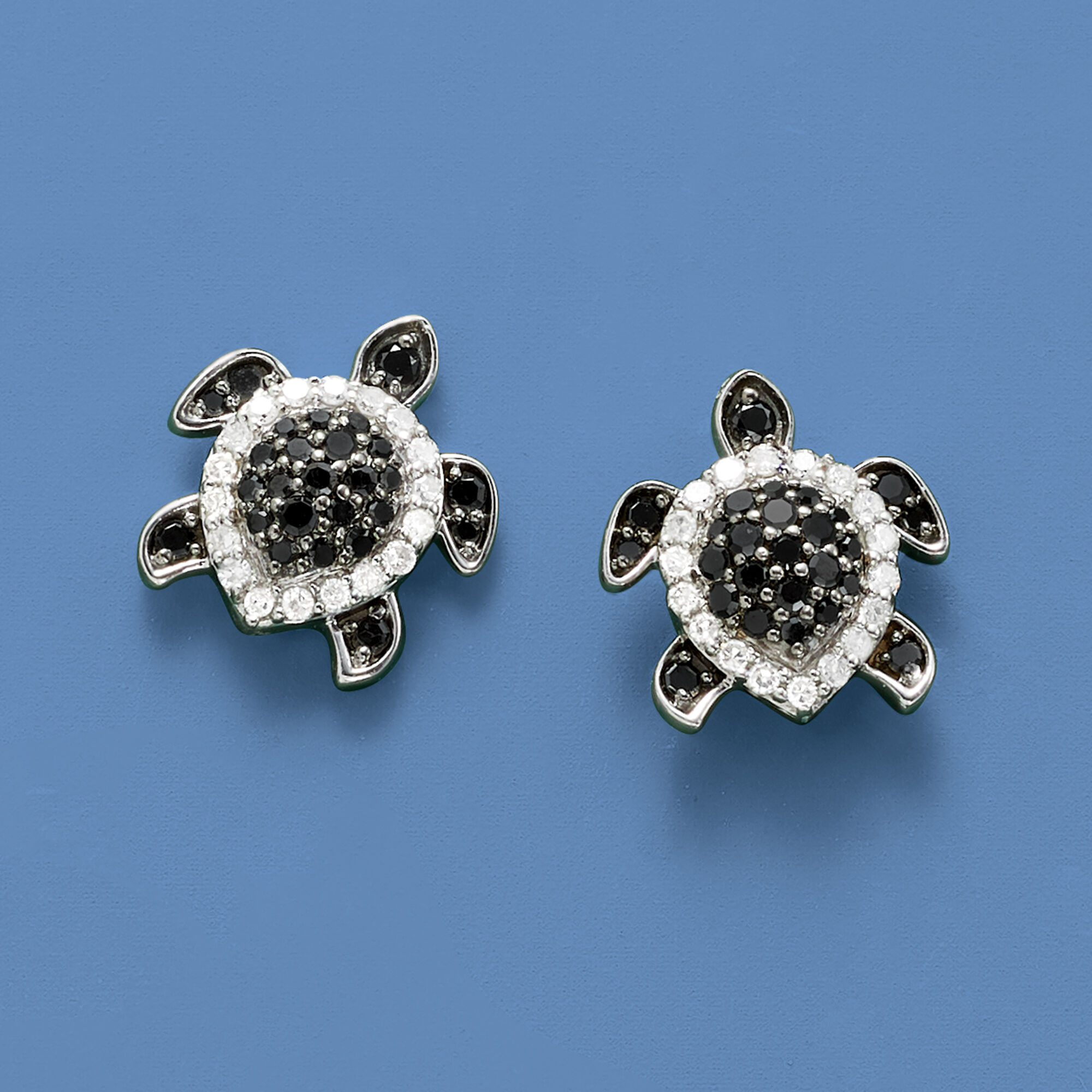 Turtle diamond earrings online