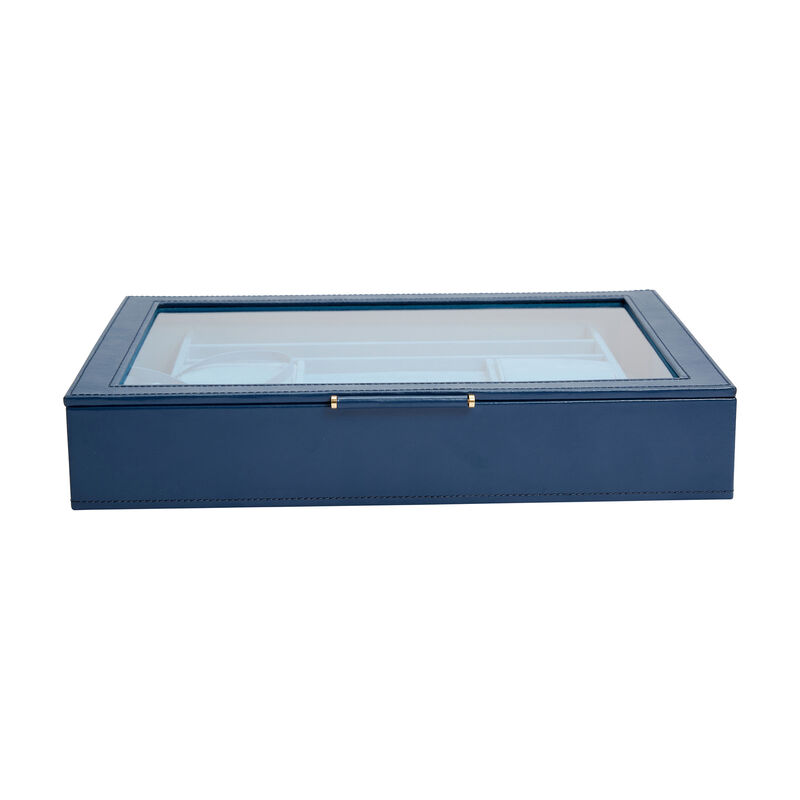WOLF &quot;Sophia&quot; Indigo Leather Jewelry Box with Window image number 5