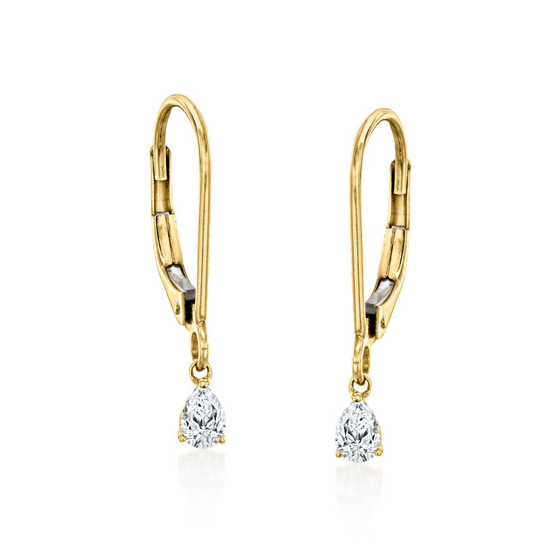 .20 ct. t.w. Lab-Grown Diamond Drop Earrings in 14kt Yellow Gold  image number 0