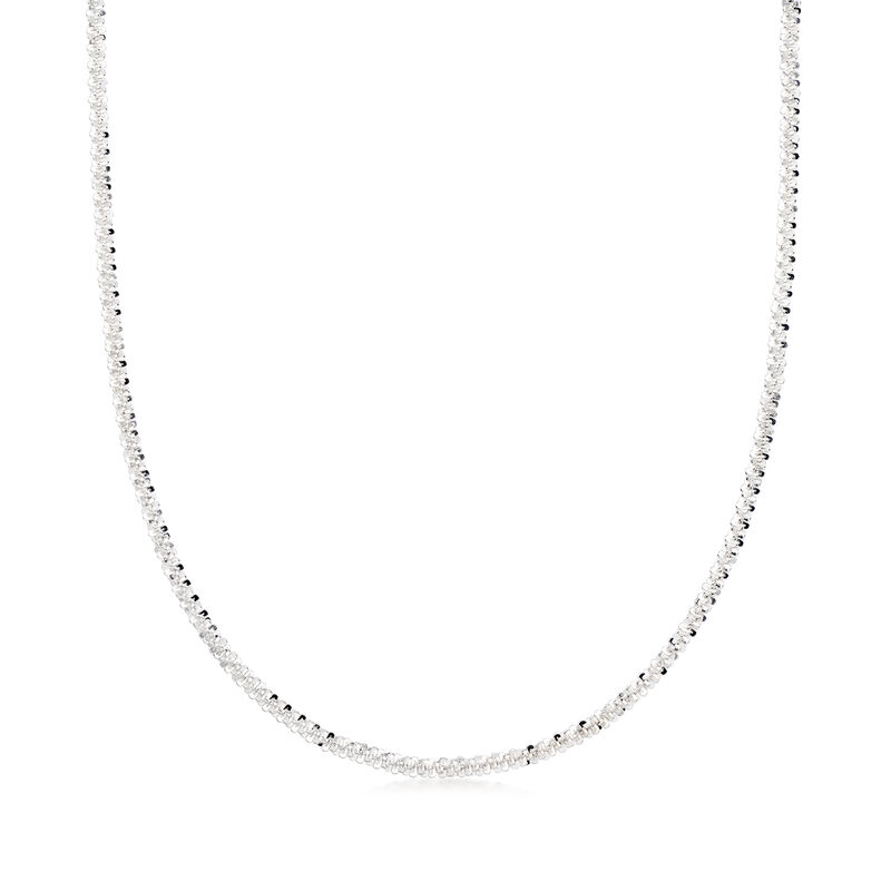 C. 2000 Vintage Sterling Silver Fancy-Link Necklace. 24" image number 0
