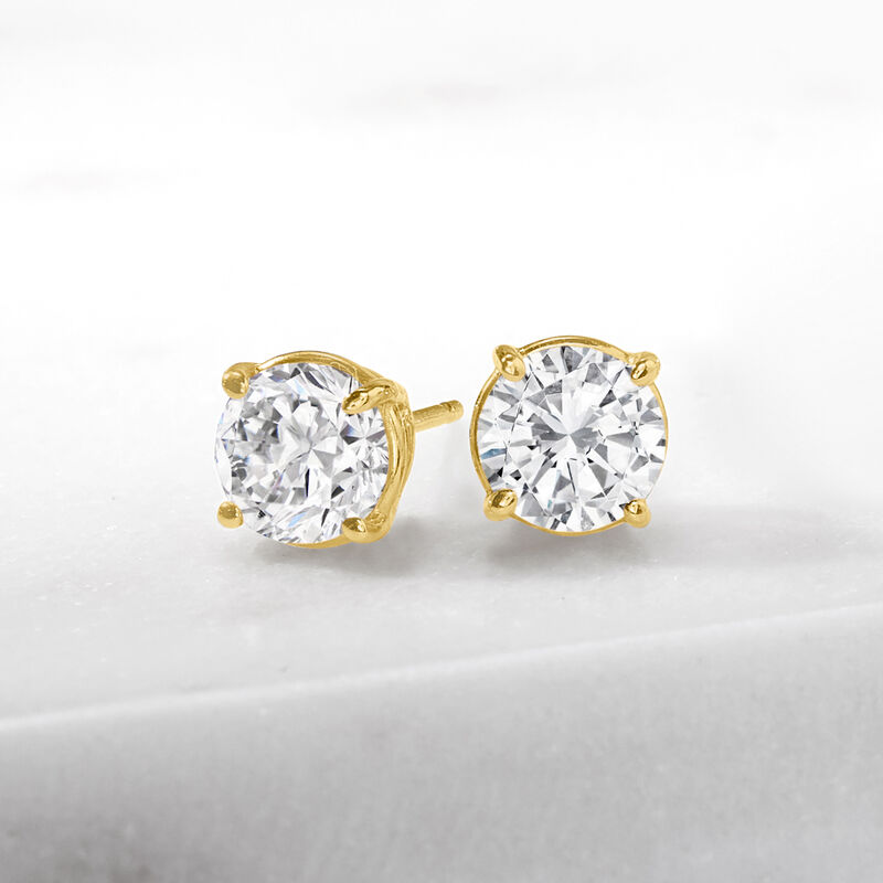 2.00 ct. t.w. Diamond Stud Earrings in 14kt Yellow Gold image number 1