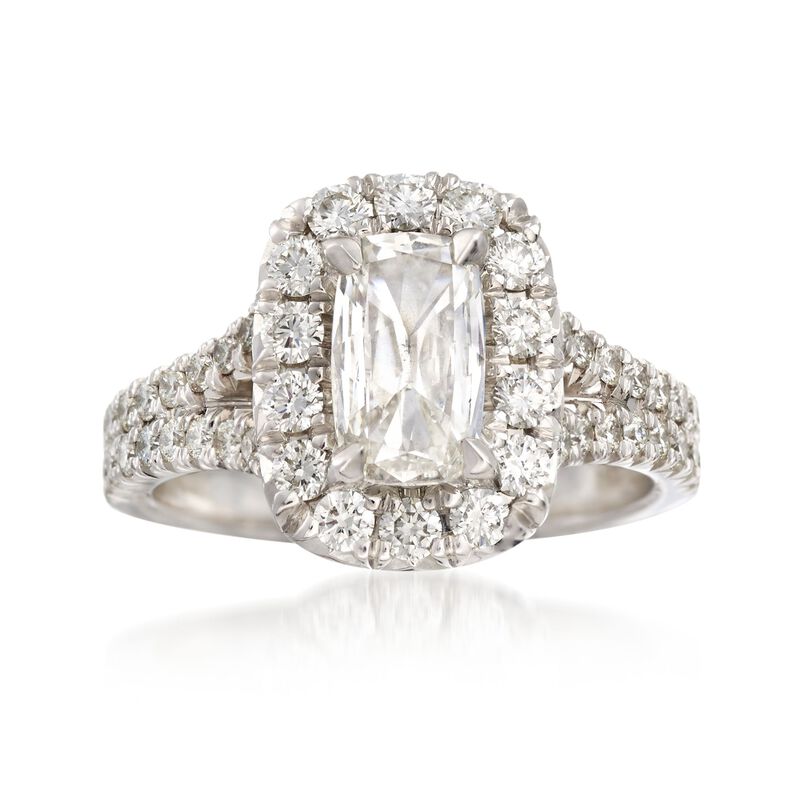 Henri Daussi 1.77 ct. t.w. Certified Diamond Engagement Ring in 18kt White Gold. Size 6.5 image number 0