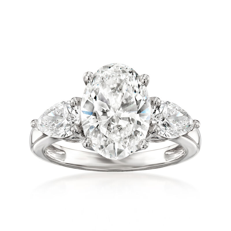 5.00 ct. t.w. Lab-Grown Diamond Ring in 14kt White Gold. Size 7 image number 0