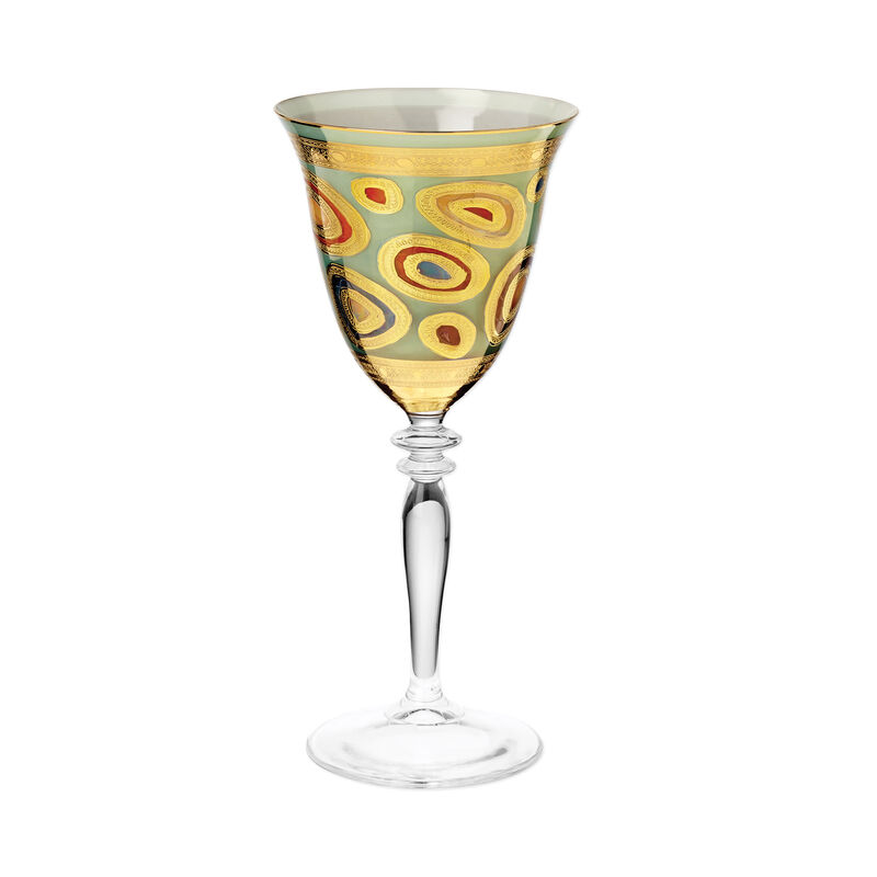 Vietri &quot;Regalia&quot; Aqua Wine Glass image number 0