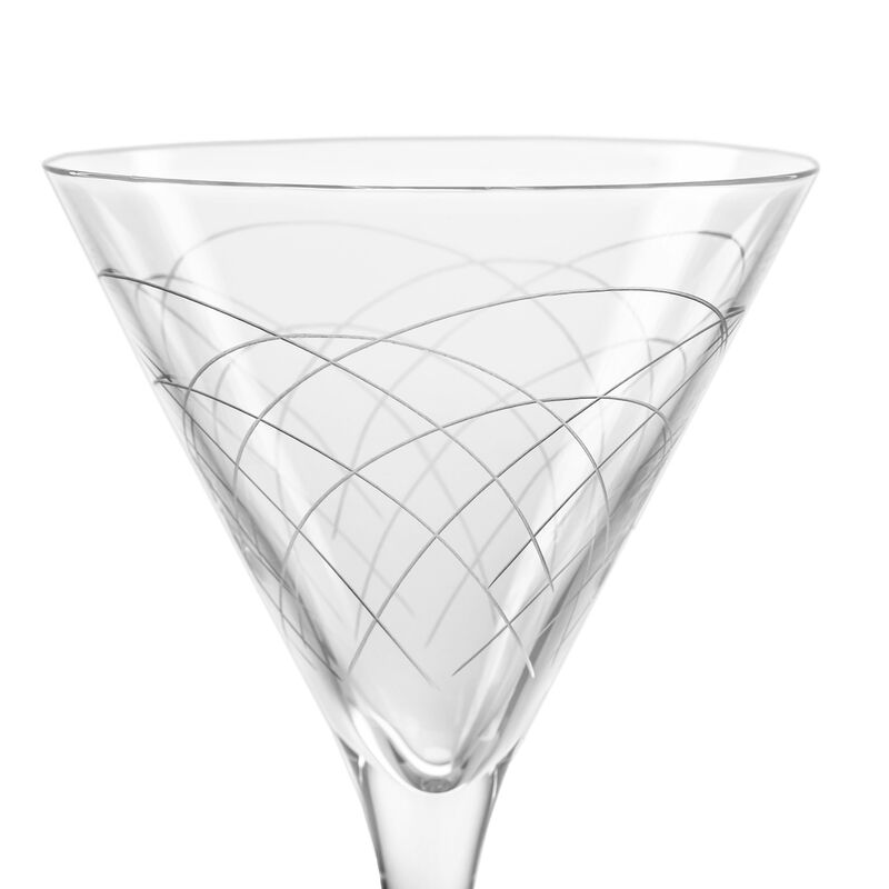 Rolf Glass &quot;Mid-Century Modern&quot; Set of 4 Martini Glasses image number 2