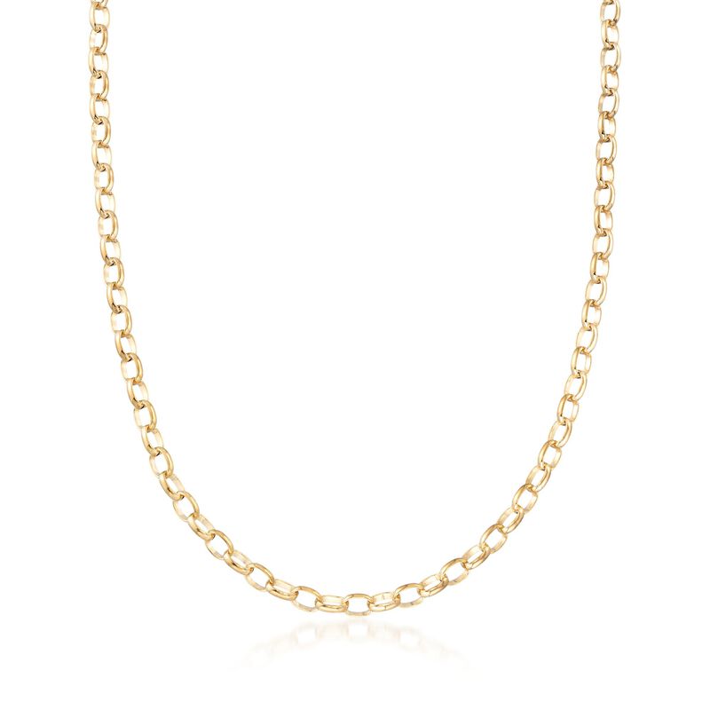 Italian 14kt Yellow Gold Cable-Link Necklace image number 0