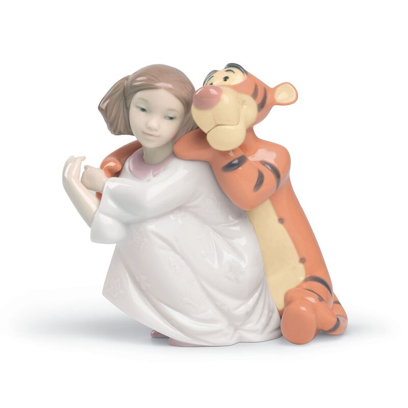 Nao &quot;Hugs with Tigger&quot; Porcelain Figurine image number 0