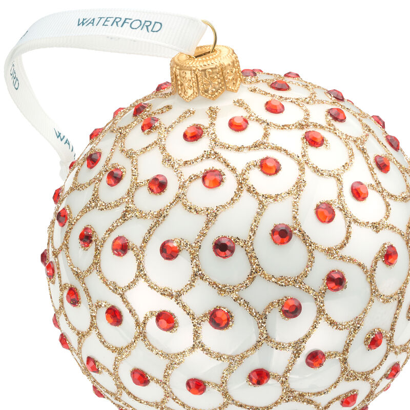 Waterford Crystal &quot;Holiday Heirlooms&quot; Glass Sparkle Ornament image number 1