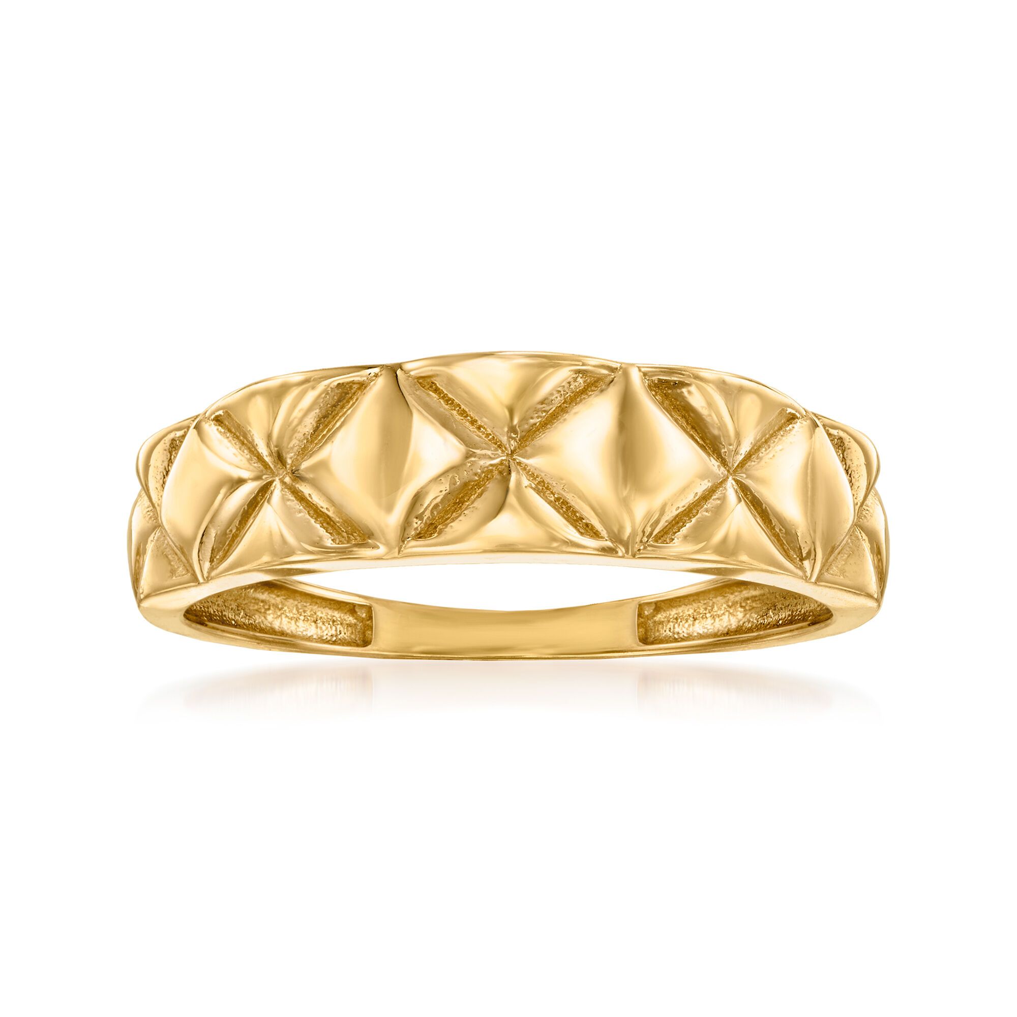 Ross-Simons 18kt Yellow Gold Flat Wheat-Link Bolo Bracelet