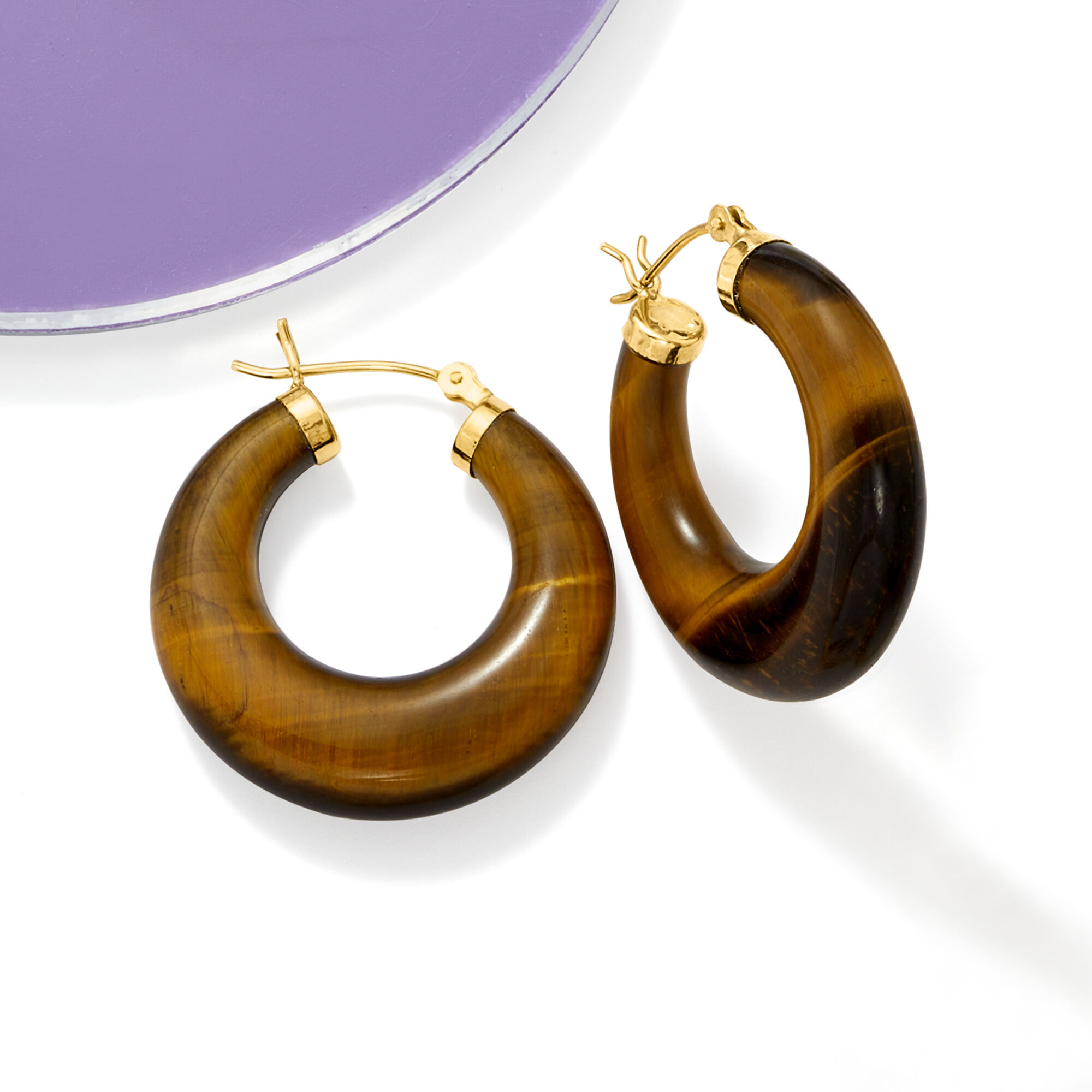 Tiger hoop earrings sale
