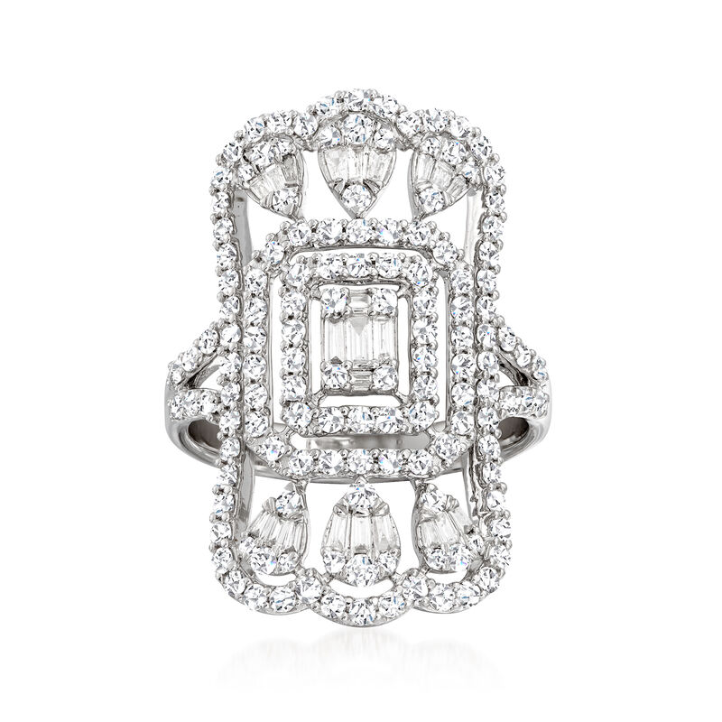 1.50 ct. t.w. Diamond Openwork Ring in 14kt White Gold image number 0