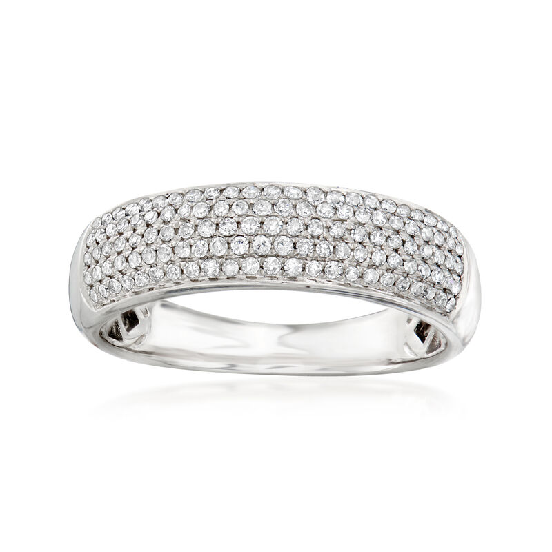 .33 ct. t.w. Diamond Multi-Row Ring in 14kt White Gold image number 0