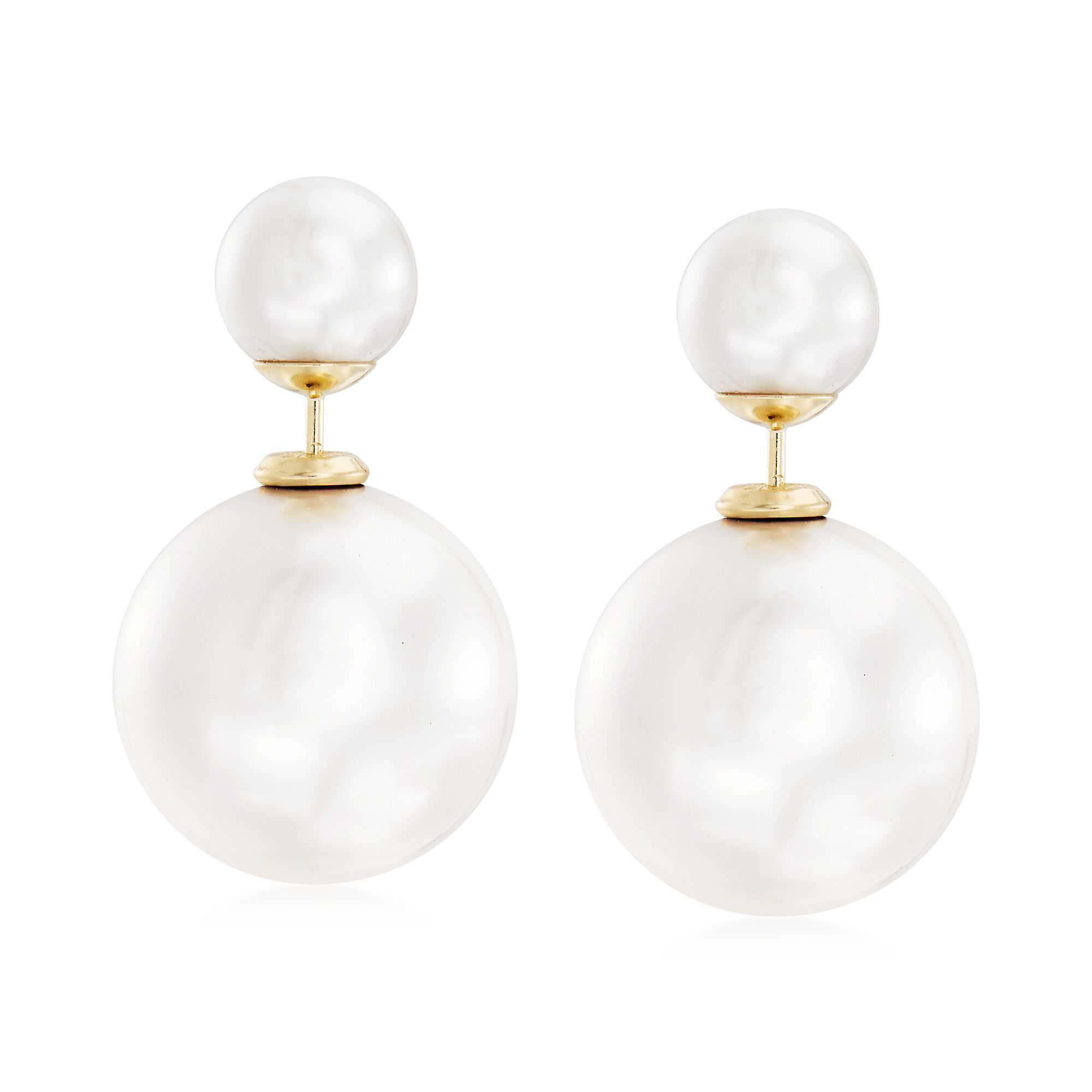 ピアス [PRIMAUTE] Pearl Shell Ring EARRINGS Mother-of-pearl Shell Earrings - Etsy