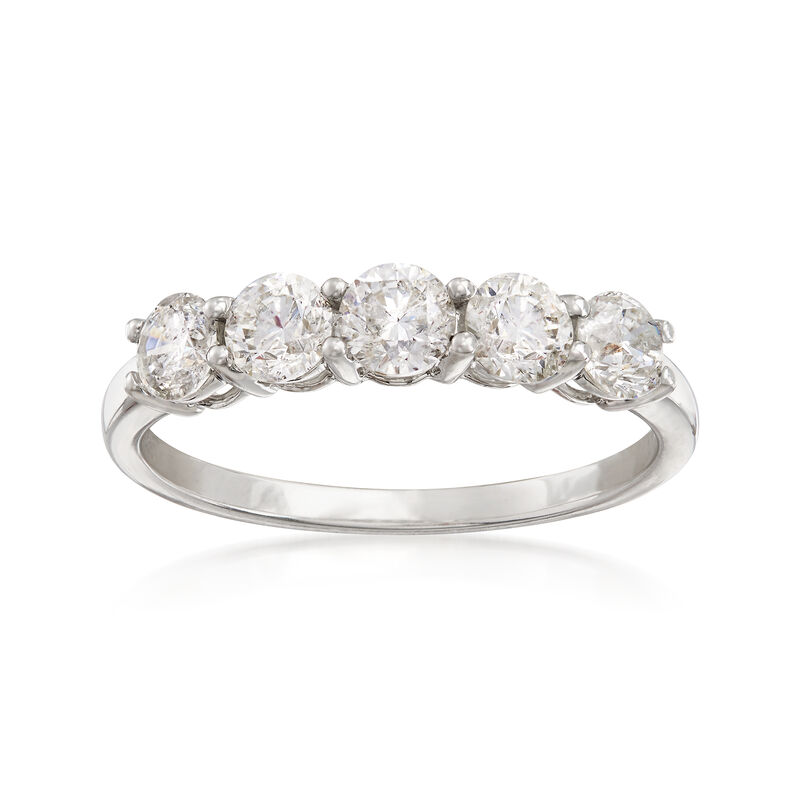 1.00 ct. t.w. Diamond Five-Stone Ring in Platinum image number 0