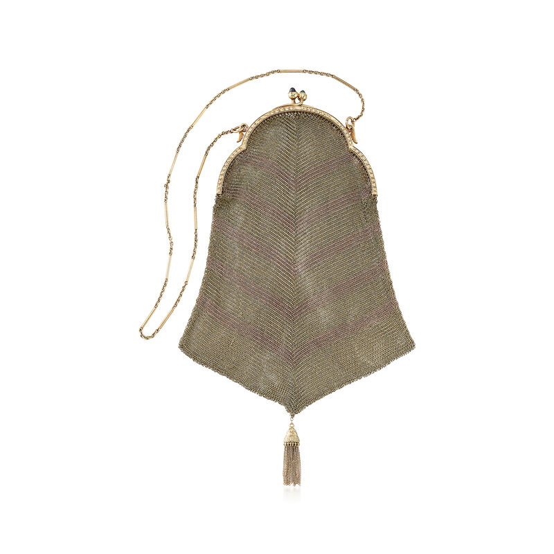 C. 1920 Vintage Purse in 14kt Tri-Colored Gold image number 0