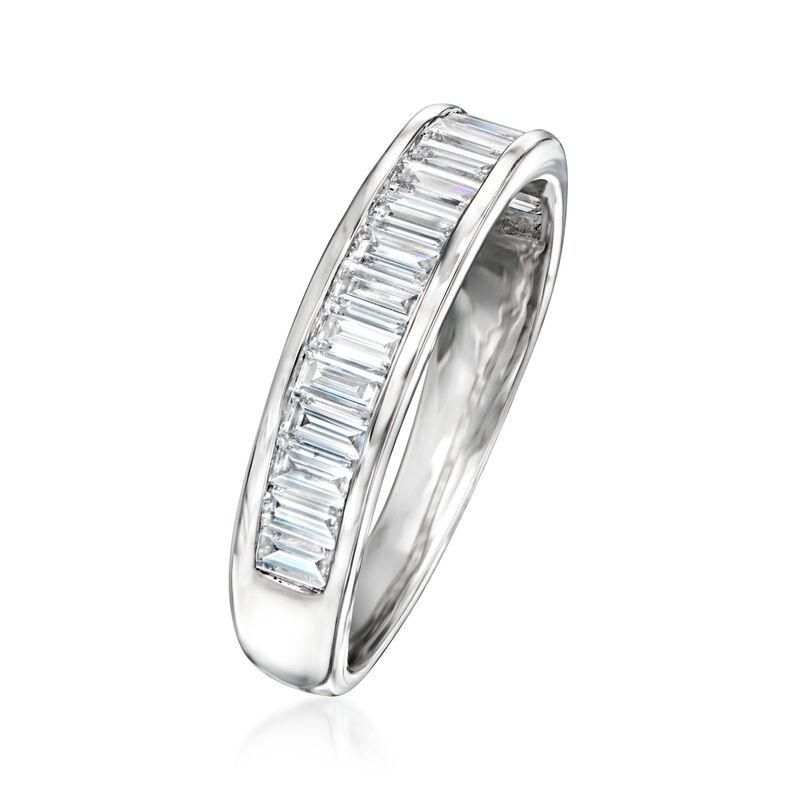 1.00 ct. t.w. Channel-Set Baguette Lab-Grown Diamond Ring in 14kt White Gold image number 2