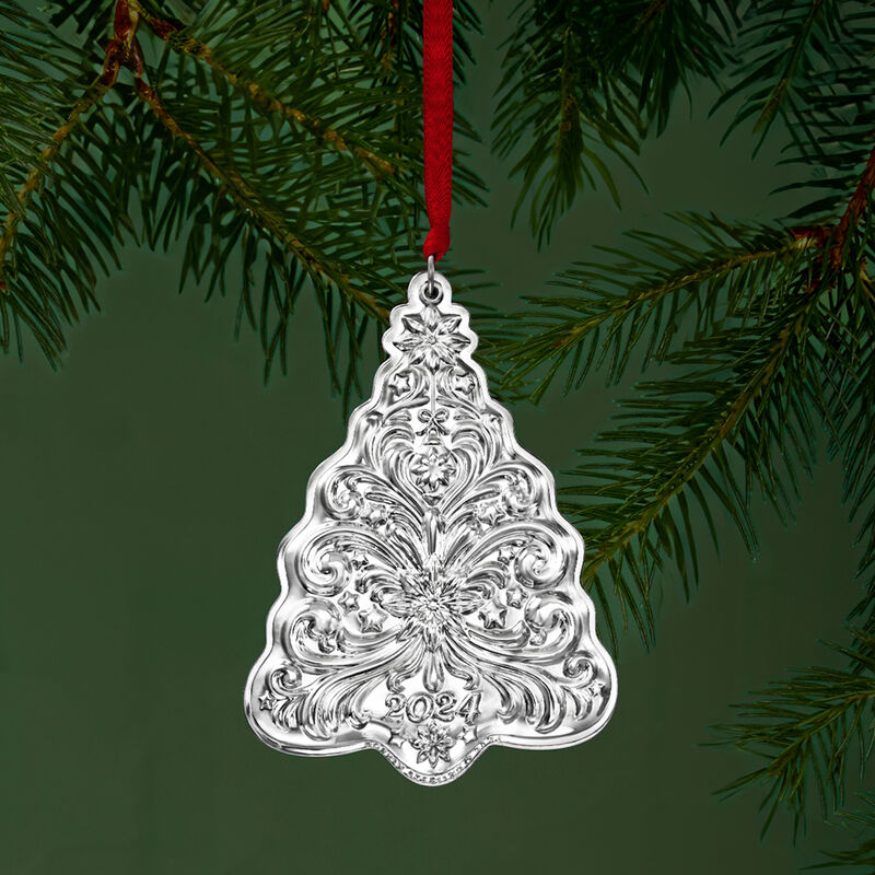 Gorham 2024 Annual Sterling Silver Christmas Tree Ornament - 8th Edition image number 3