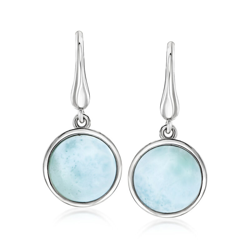 Larimar Drop Earrings in Sterling Silver image number 0