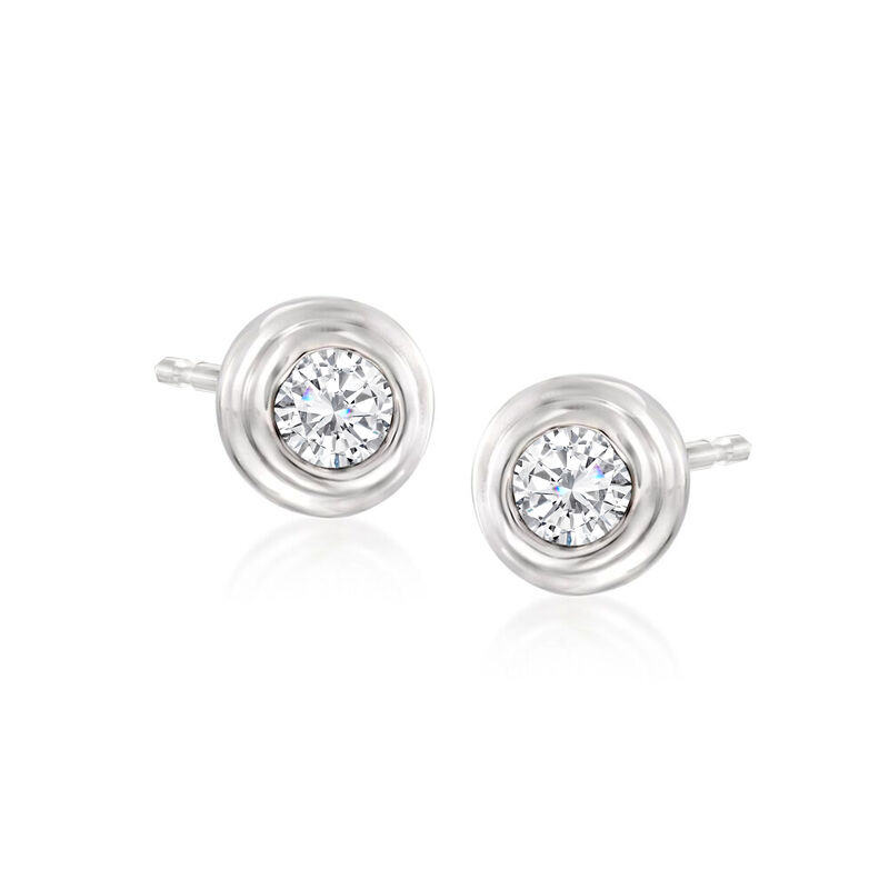 .50 ct. t.w. Diamond Stud Earrings in 14kt White Gold image number 0