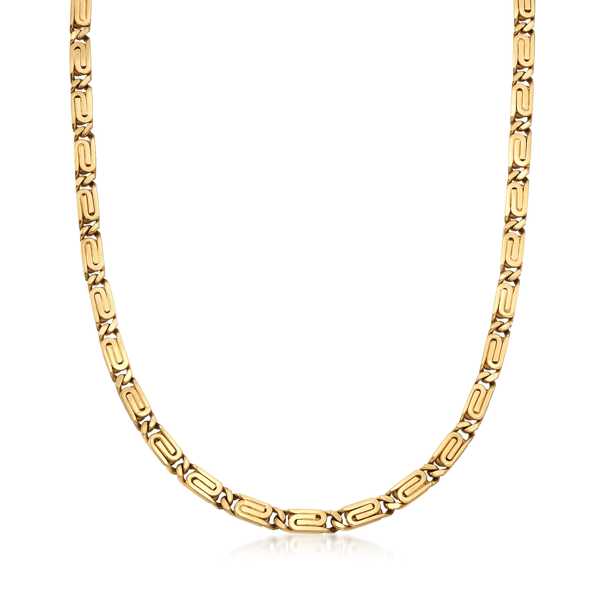 ★ROSEMONT★ 14K Necklace RL0081 Nuragold 14k Real Yellow Gold Figaro Link 7.5mm Chain
