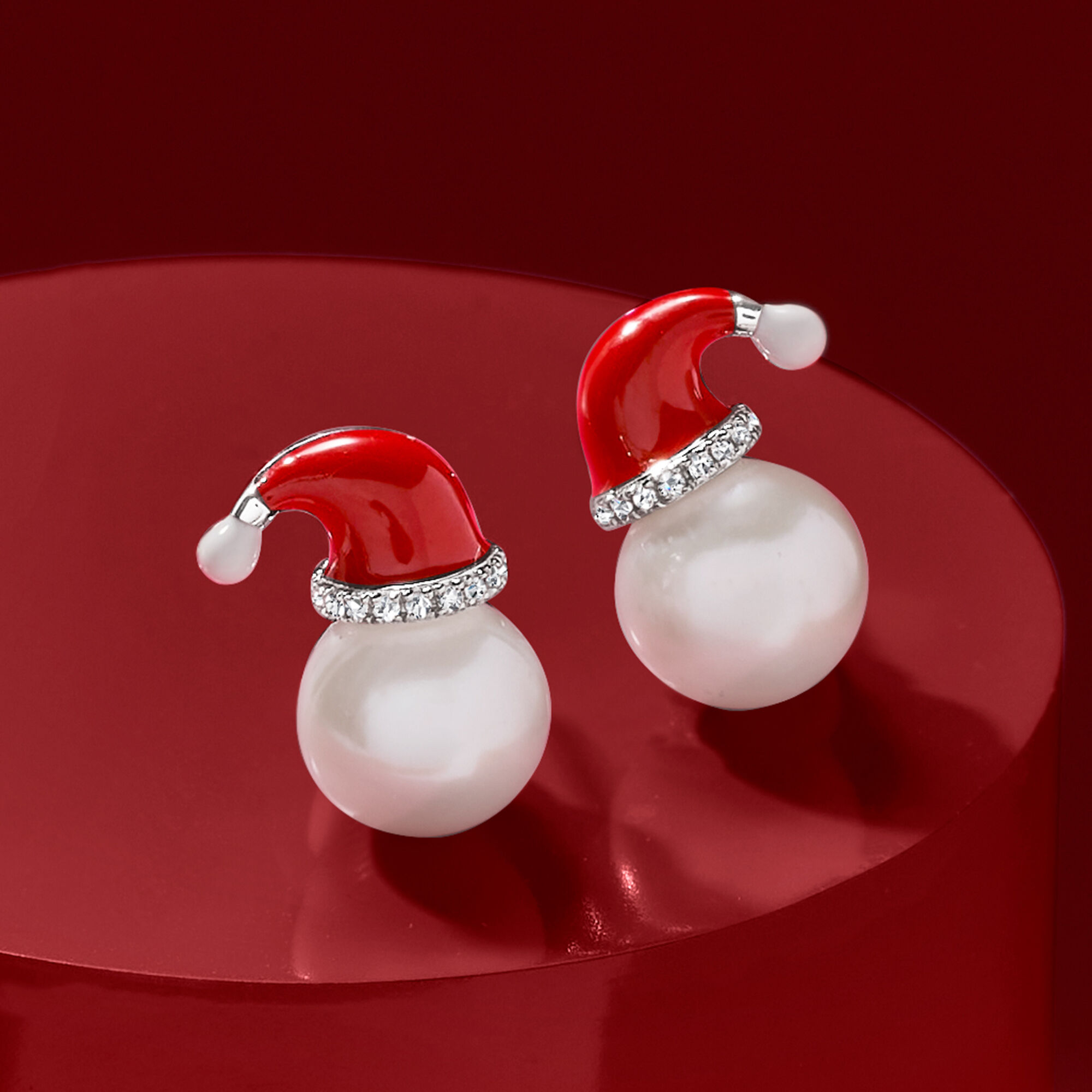 Multi colored pearl earrings online